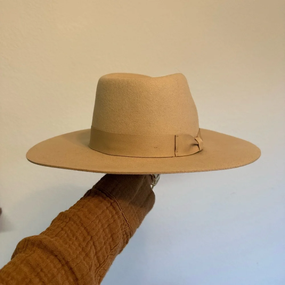 Urban Outfitters Cream Ranchers Hat Like New - Picture 5 of 8